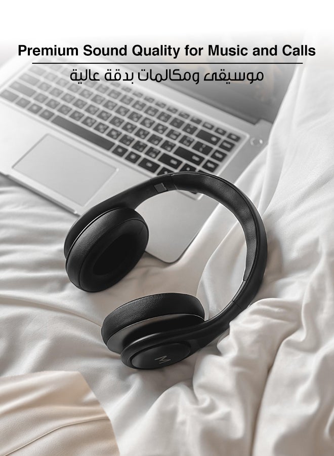 مايسترو سماعة رأس بلوتوث لاسلكية – سماعة رأس لاسلكية كلاود، تقنية بلوتوث 5.3، اتصال ثابت، وسائد أذن فائقة النعومة، بطارية تدوم طوال اليوم، تصميم خفيف وأنيق، سماعة رأس لأجهزة آيفون 14/15/16/17، سامسونج، جالكسي، هواوي و أكثر، كمبيوتر، تابلت، وتعمل أيضا مع مُختلف المنصات، iOS & أندرويد - Image 5